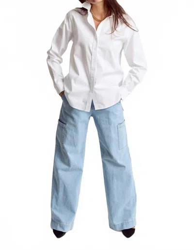 The Shirt The Boyfriend Shirt In White In Multi