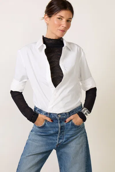 The Shirt The Boyfriend Shirt In White