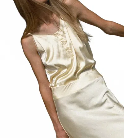 The Shirt The Cami Shirt In Butter Yellow