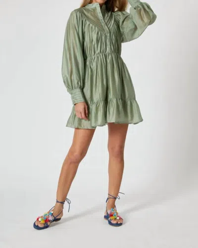 The Shirt The Marissa Dress In Sage In Green
