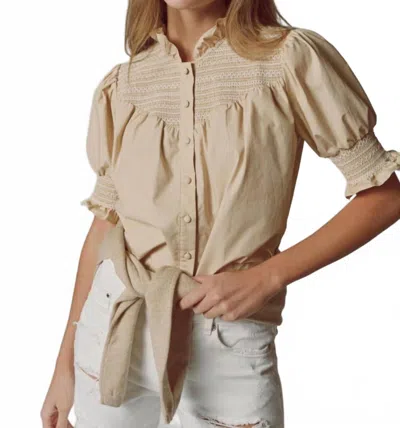 The Shirt The Nicole Shirt In Tan In Neutral