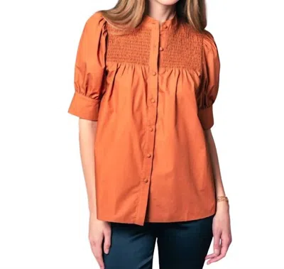 The Shirt The Saylor Shirt In Caramel In Orange
