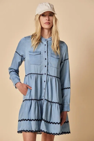 The Shirt The Simone Dress In Blue