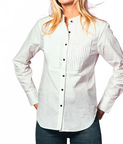 The Shirt Tuxedo Shirt In White In Animal Print