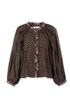 The Shirt Women's Minka Shirt In Brown Block Print In Multi