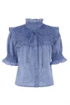 The Shirt Women's Nicolette Shirt In Denim Linen