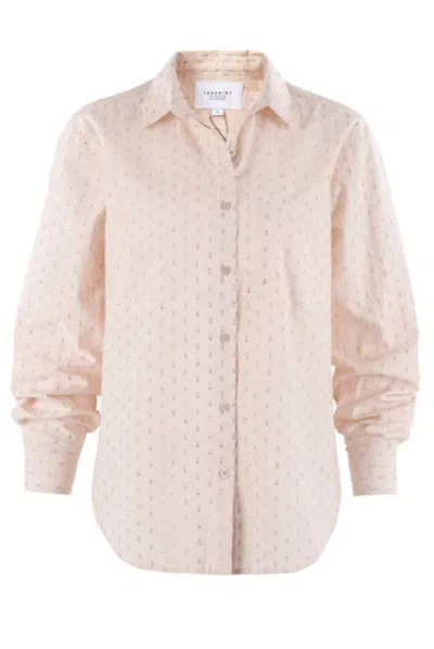 The Shirt Women's Pia Shirt In Champagne Lurex In Pink