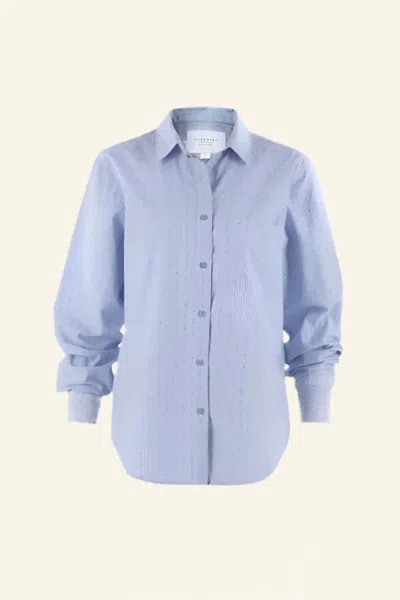 THE SHIRT WOMEN'S PIA SHIRT IN LIGHT BLUE LUREX