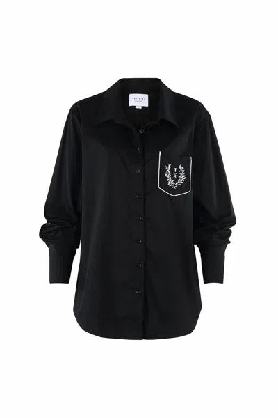 The Shirt Women's The Crest Boyfriend Shirt In Black