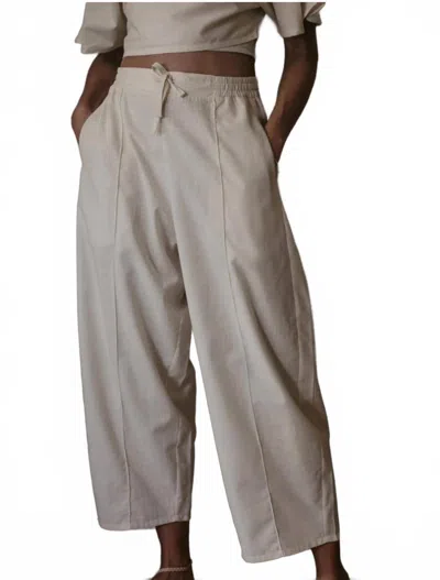 The Simple Folk Artisan Barrel Trouser In Natural In Multi