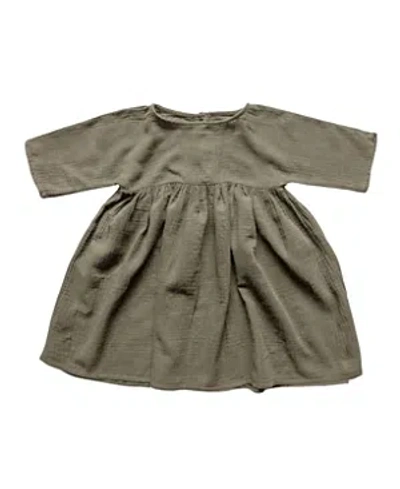 The Simple Folk Girls' Muslin Dress - Baby In Sage