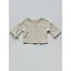 The Simple Folk Unisex Button Back Top - Big Kid In Ecru