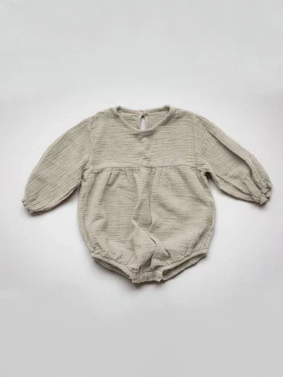 The Simple Folk Babies'  The Meadow Romper In Ecru