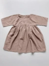The Simple Folk Girl's Oversized Organic Muslin Dress In Antique Rose