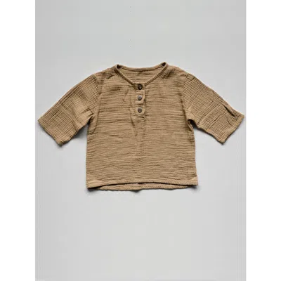 The Simple Folk The Muslin Henley In Camel
