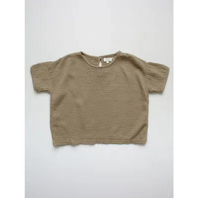 The Simple Folk The Muslin Top In Sand