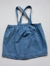 The Simple Folk The Oversized Denim Pinafore In Light Denim