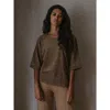 The Simple Folk The Oversized Terry Top In Brown