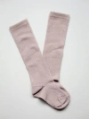 The Simple Folk Kids'  The Ribbed Sock In Antique Rose