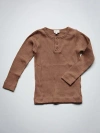 The Simple Folk Unisex Ribbed Top - Little Kid, Big Kid In Cinnamon