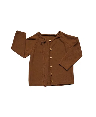 The Simple Folk Kids' Unisex Daily Cardigan In Rust