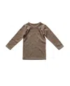 The Simple Folk Unisex Everyday Top - Little Kid, Big Kid In Walnut