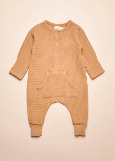 The Simple Folk Kids' Unisex Long John In Camel In Brown
