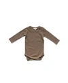 The Simple Folk Unisex Long-sleeve Onesie - Baby In Walnut