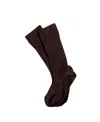 The Simple Folk Unisex Ribbed Sock - Big Kid In Chocolate