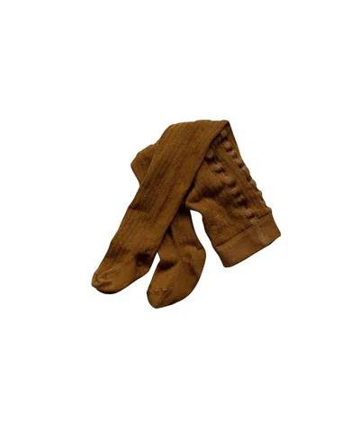 The Simple Folk Unisex Ribbed Tight - Big Kid In Bronze