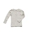 The Simple Folk Unisex Ribbed Top - Little Kid, Big Kid In Ecru