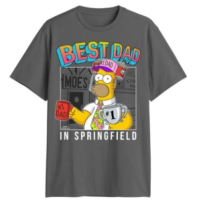 The Simpsons Greatest Dad In Springfield Graphic T-shirt In Green