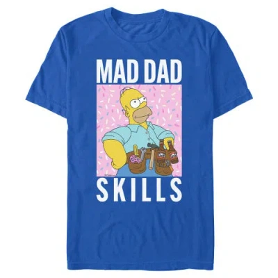 The Simpsons Mad Dad Skills Portrait  Graphic T-shirt In Multi
