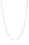 The Sis Kiss Baby Station Chain Necklace In Gold