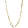 The Sis Kiss Collectors Charm Necklace In Gold
