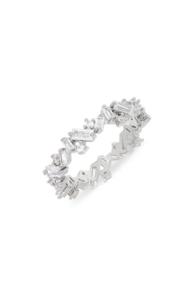 The Sis Kiss Jagged Ring In Silver