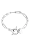 The Sis Kiss Keepsake Chain Bracelet In Metallic