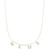 The Sis Kiss Mama Necklace In Gold