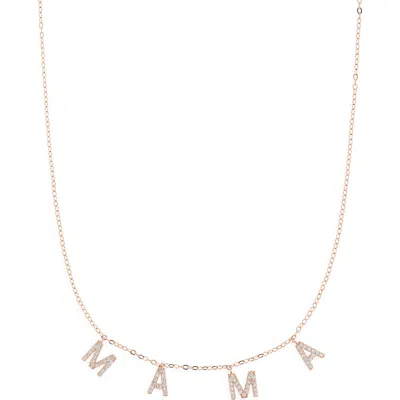 The Sis Kiss Mama Necklace In Gold