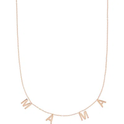 The Sis Kiss Mama Necklace In Gold