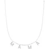 The Sis Kiss Mama Necklace In Silver