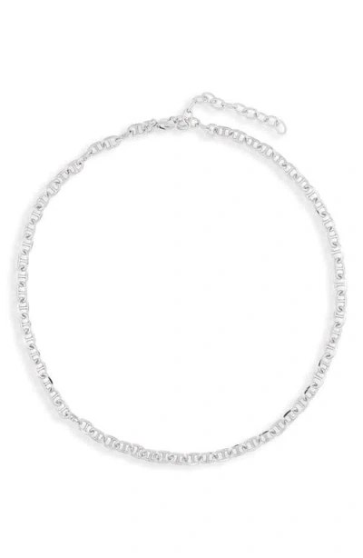 The Sis Kiss Mia Mariner Chain Necklace In Silver