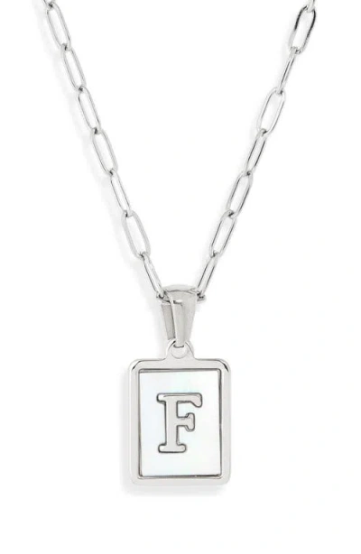The Sis Kiss Ocean Drive Initial Pendant Necklace