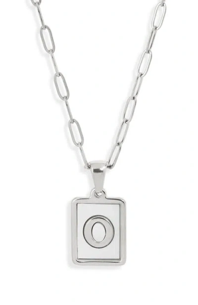 The Sis Kiss Ocean Drive Initial Pendant Necklace