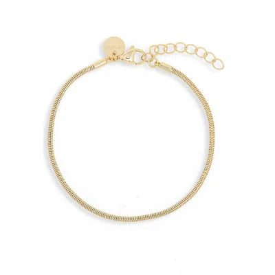The Sis Kiss Sophia Snake Chain Bracelet In Gold