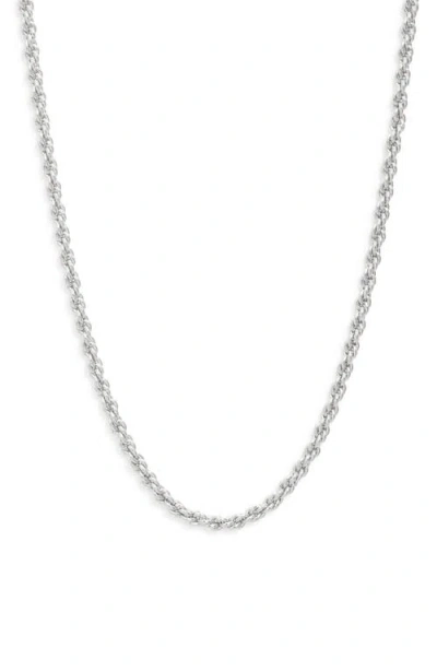The Sis Kiss The Clara Chain Necklace In Silver