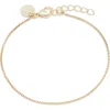 The Sis Kiss The Vivian Box Chain Bracelet In Gold