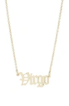 The Sis Kiss Zodiac Pendant Necklace In Gold