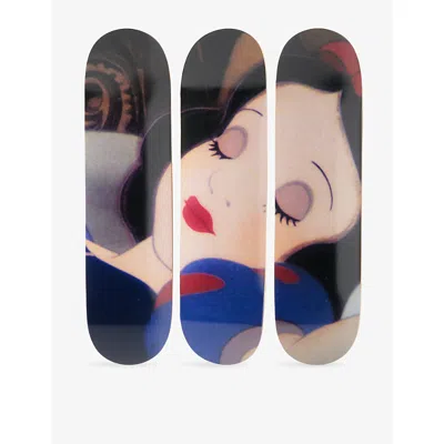 The Skateroom Mens  X Disney Snow White Triptych Maple-wood Skateboard Decks In Multi