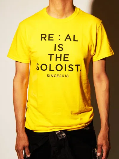 The Soloist X Re:al I'm A Souvenir Graphi T-shirt In Yellow